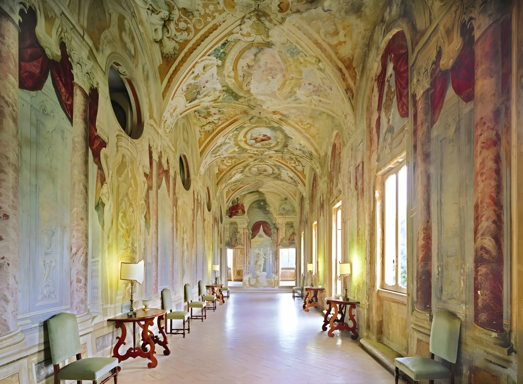 Galleria affrescata del Park Hotel Villa Grazioli